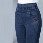 High Waist Ankle-length Pencil Jeans Casual Big Size 4xl Skinny Denim Pants Woman Strecth Vaqueros