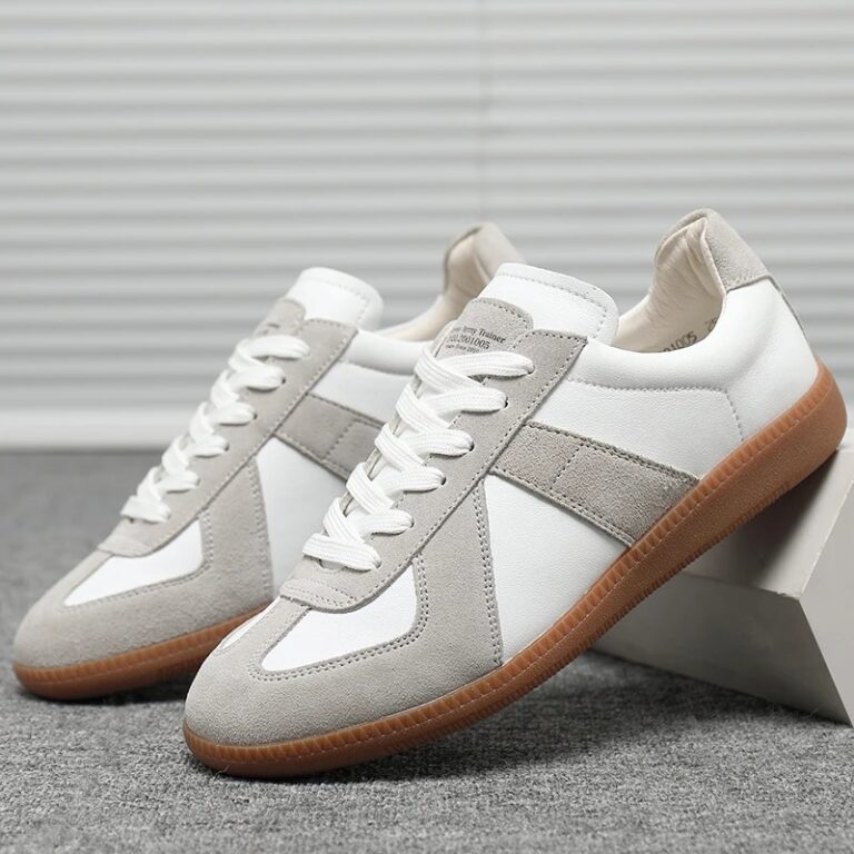 Spring Casual Men Shoes Designer Flats Breathable Lace-Up